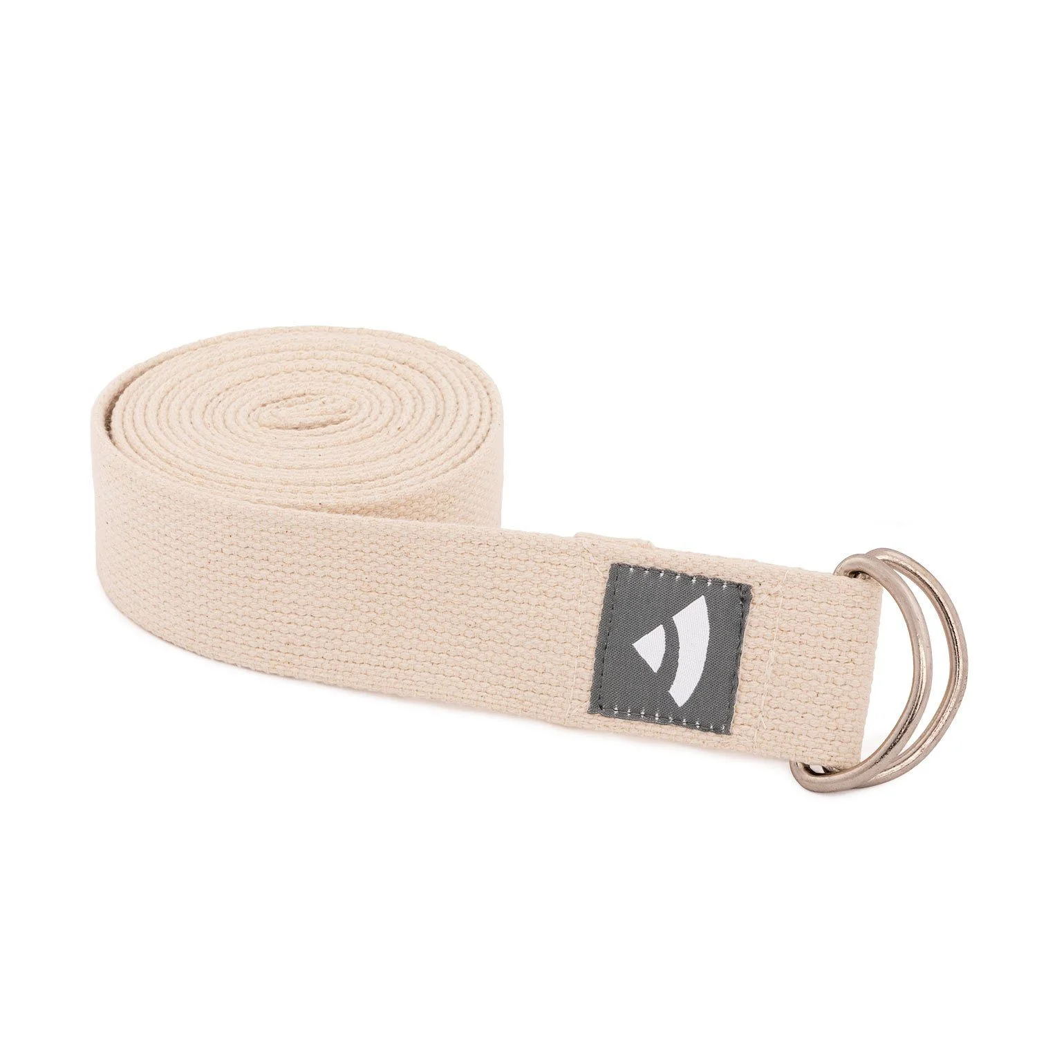 BODHI Yogagurt ASANA BELT – mit Metallverschluss (D-Ring), natur